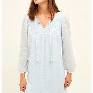 Light blue boho chic dress